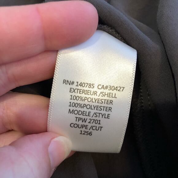 Brochu Walker Sheyla Otter gray wrap front tie waist jumpsuit size Medium - Picture 11 of 14